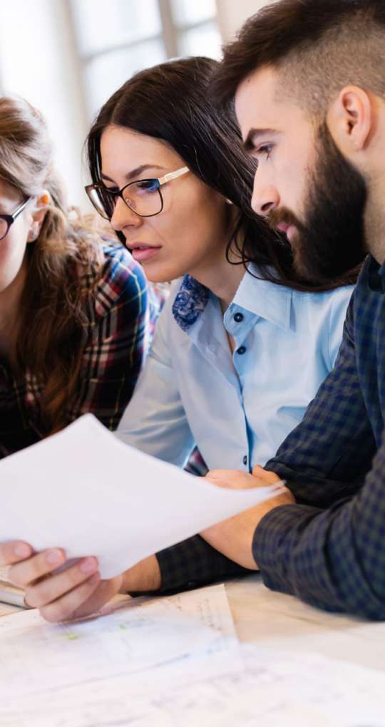 Picture of architects working together in modern office